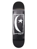 Foundation Star & Moon Square Black Skateboard Deck 8.25"