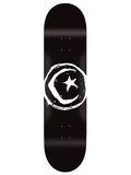 Foundation Star & Moon Black Skateboard Deck 8"