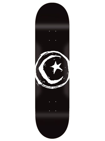 Foundation Star & Moon Black Skateboard Deck 8"