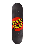 Santa Cruz Classic Dot Black Skateboard Deck 8.25"
