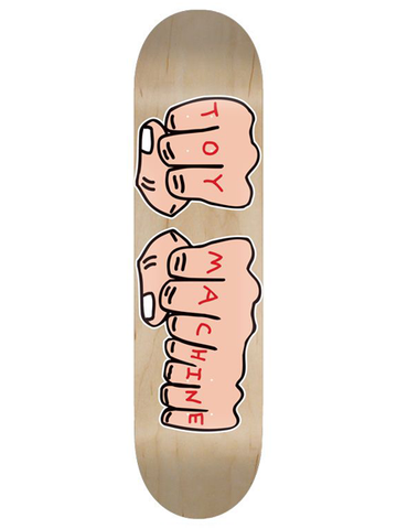 Toy Machine Fists Skateboard Deck 7.375", 7.75", 8.25" and 8.5"